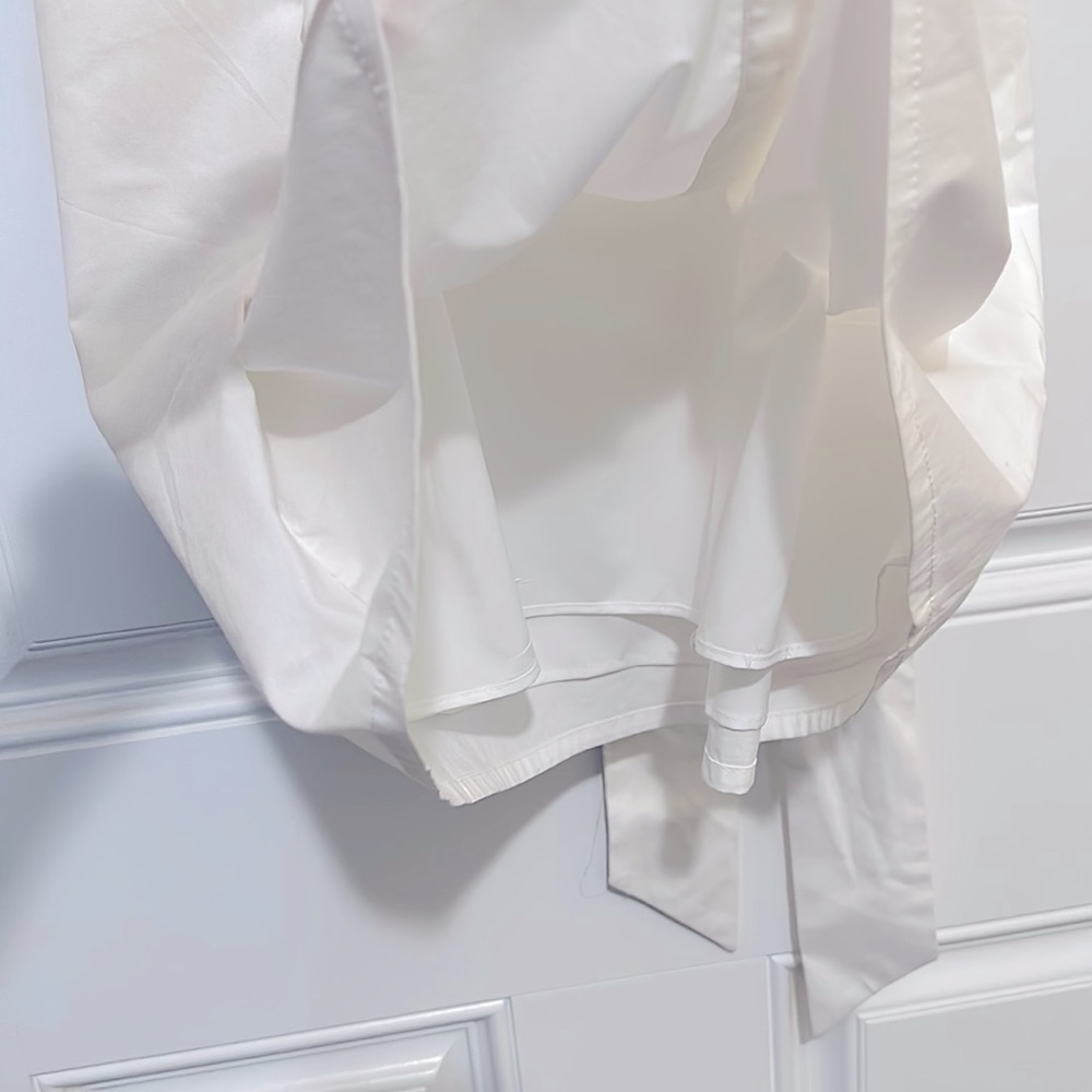 NWT Banana Republic White Cold Shoulder Dress- size 8 - Picture 5 of 5